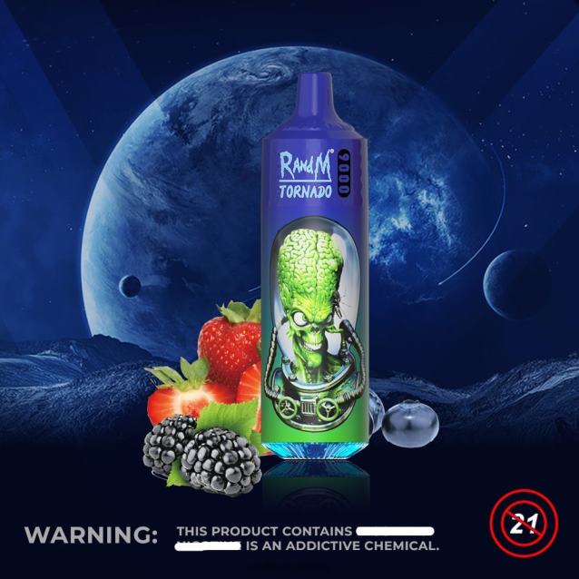 RandM Tornado 9000 vape pod ierīce 1 gab, 2. versija - RandM Tornado Latvia sajauktas ogas V4NHV141