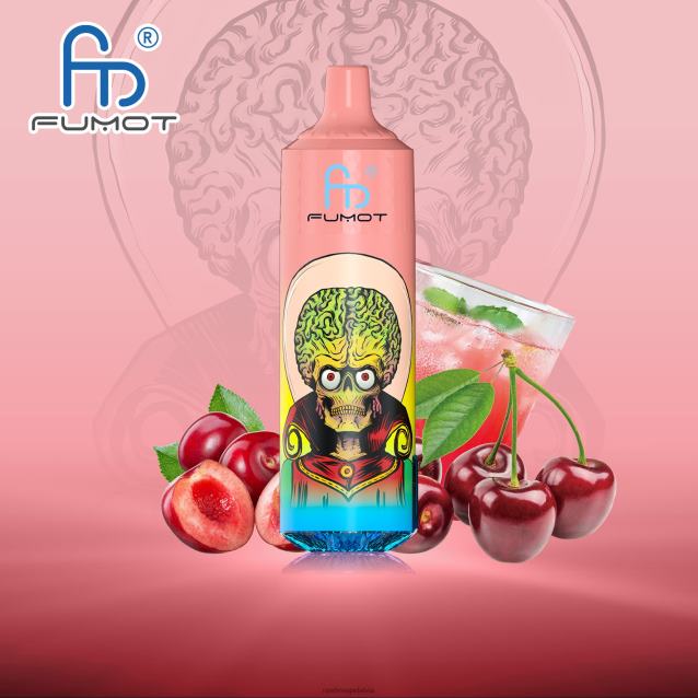 Fumot RandM Tornado 9000 pro vape ierīce ar akumulatoru un ejuice displeja versiju 1 - Tornado Vape Shop ķiršu kola V4NHV188