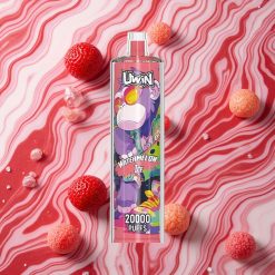 Arbūza Ledus Uwin Shisha Hookah Crystal 20000 Ievelkumi 22ml ietilpība