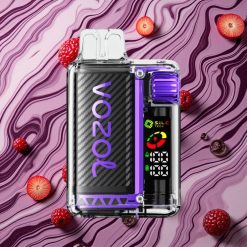 Jauktu ogu (Mixed Berries) VOZOL Vista 20000 Puffs izmēģinājumi ar 2% nikotīna saturu un 650mAh uzlādējamo bateriju