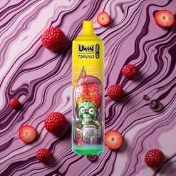 Jauktu ogu Uwin Tornado 35K Music izmantojamā e-cigarete ar līdz 35 000 piepildījumiem un 1,0 omu sieta spole