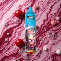 Ķiršu Ledus Uwin Tornado 35K Music Izmetamā Veipa ar 35 000 piepildījumu skaitu un 600mAh akumulatoru