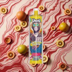 Ķīvi un Pasijas Augļi un Gvava Uwin Shisha Hookah Crystal 20000 Pūfi 22ml ietilpība