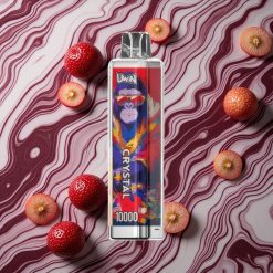 Sarkanā vērša garša UWIN Crystal 10000 pūšanas izmēģinājuma e-cigarete ar 18ml e-šķidruma ietilpību un 0,8 Ohm sieta spirāli