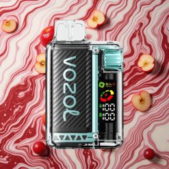 Skābā ābola ledus VOZOL Vista 20000 Puffs Vienreizlietojamais Vape ar 650mAh uzlādējamo bateriju un 2% nikotīna stiprumu