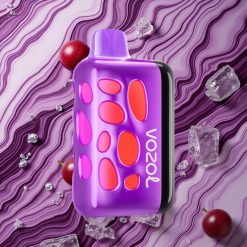 Vīnogu Ledus VOZOL RAVE 40000 Izmetamā e-cigarete ar 20/50mg/ml Nikotīna un 1000mAh Akumulatora Ietilpību