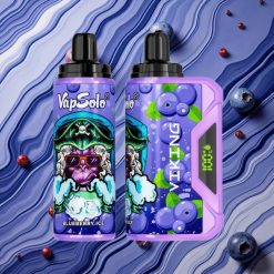 Zemene (Blueberry) VapSolo VIKING 12000 Pūšu Izmērāmā Veipa ar 22ml e-šķidruma & 20 mg/ml vai 50 mg/ml nikotīna