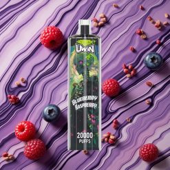 Zemene-Melleņu Uwin Shisha Hookah Crystal 20000 Iekšpūšanas 22ml ietilpība