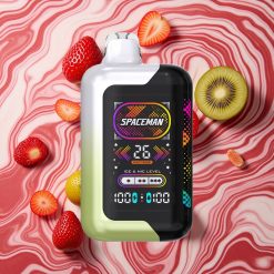 Zemenes-Aveņu SMOK SPACEMAN SP40000 disposabla e-cigarete ar 40000 piepūšanām un 20ml e-šķidruma ietilpību