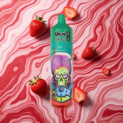 Zemeņu Arbūza Uwin Tornado 35K Mūzikas izmantošanas vienreizējā veipa ar 35 000 piepildījumiem un 1,0 omu sieta spole