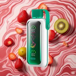 Zemeņu-Kivi VOZOL Star 20000 Iekšķības Dispozitīvais Veips ar 650mAh Akumulatoru un 2.2" HD Spoguļekrānu