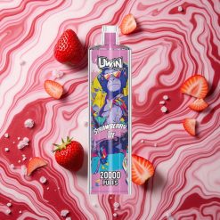 Zemeņu Ledus Uwin Shisha Hookah Crystal 20000 Iekšpūšanas 22ml ietilpība