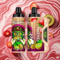 Zemeņu un kivi garša VapSolo VIKING 12000 iepūšanās E-šķidrums: 22ml, Nikotīna stiprums: 20 mg/ml & 50 mg/ml