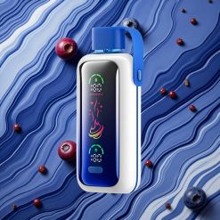 Zilā vasarīga (Blueberry Storm) VOZOL Star 20000 Iekšējās izmantošanas elektroniskā cigarete ar 2,2" HD spoguļekrānu